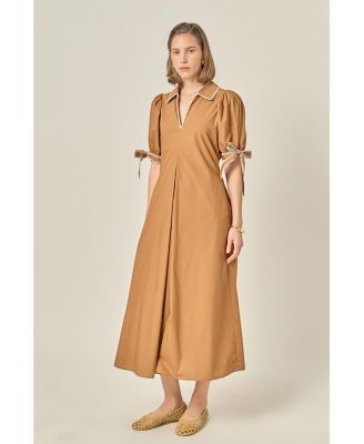 Women's Stitch Detailed Midi Dress