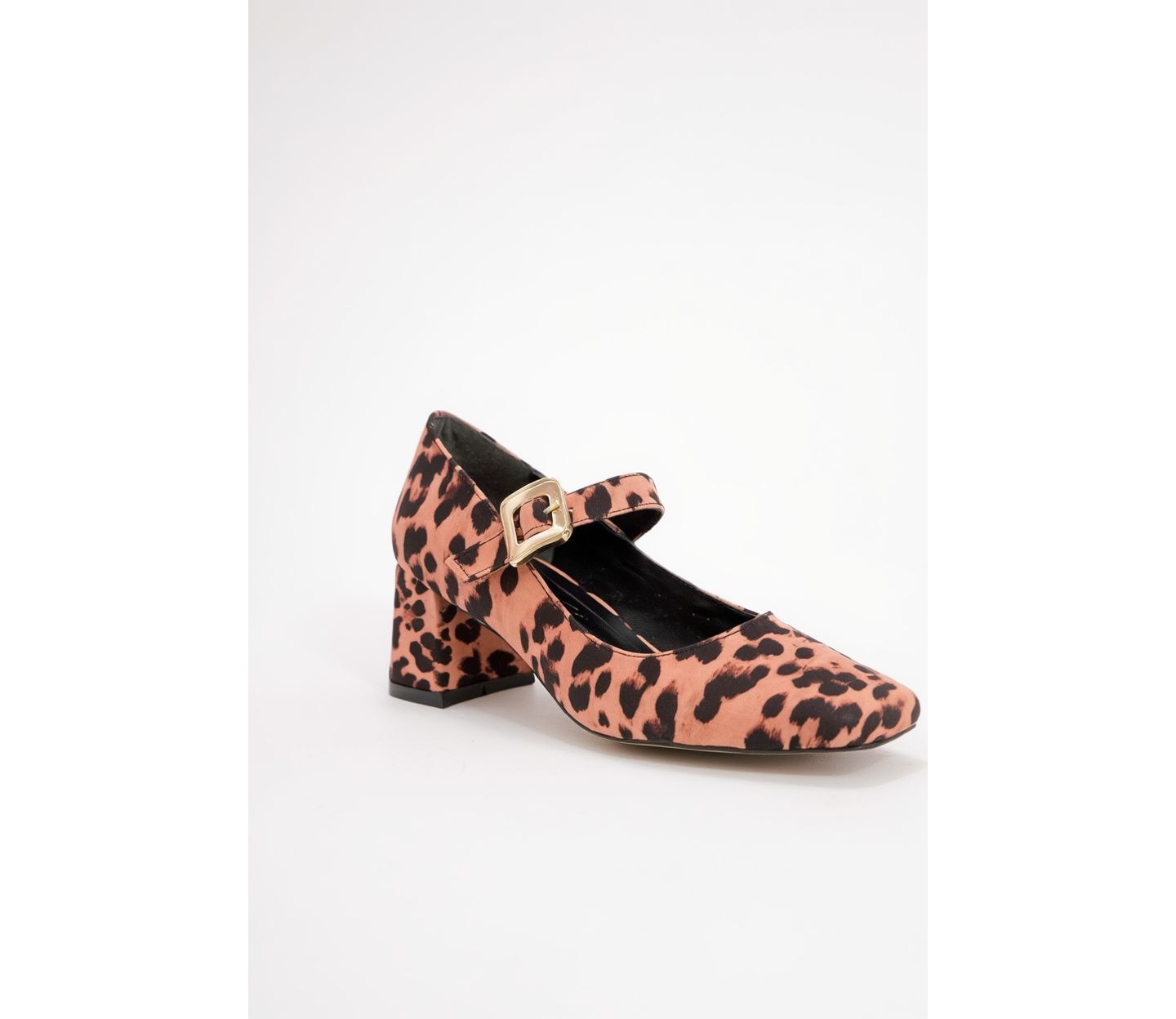 Женские туфли Prologue Shoes Dolva Block Heel Mary Jane, цвет: Леопардовый — фото 1