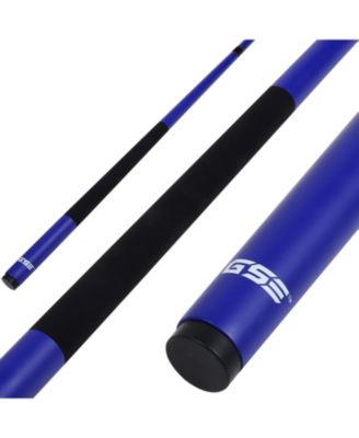 58" 2-Piece Matte Blue Fiberglass Graphite Composite Billiard Pool Cue Stick