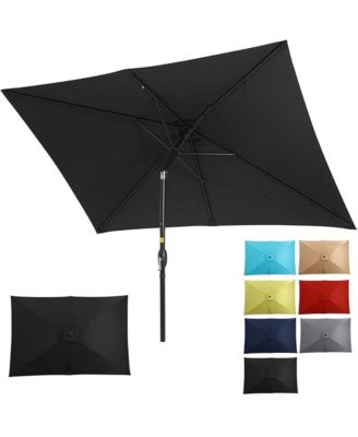 6.5 x 10 Ft Rectangular Patio Umbrella with Crank & Tilt (No Base)