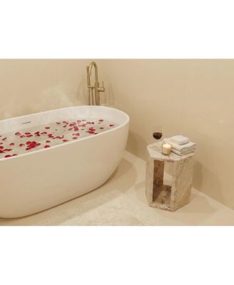 Luxury Marble Hexagon Side Table