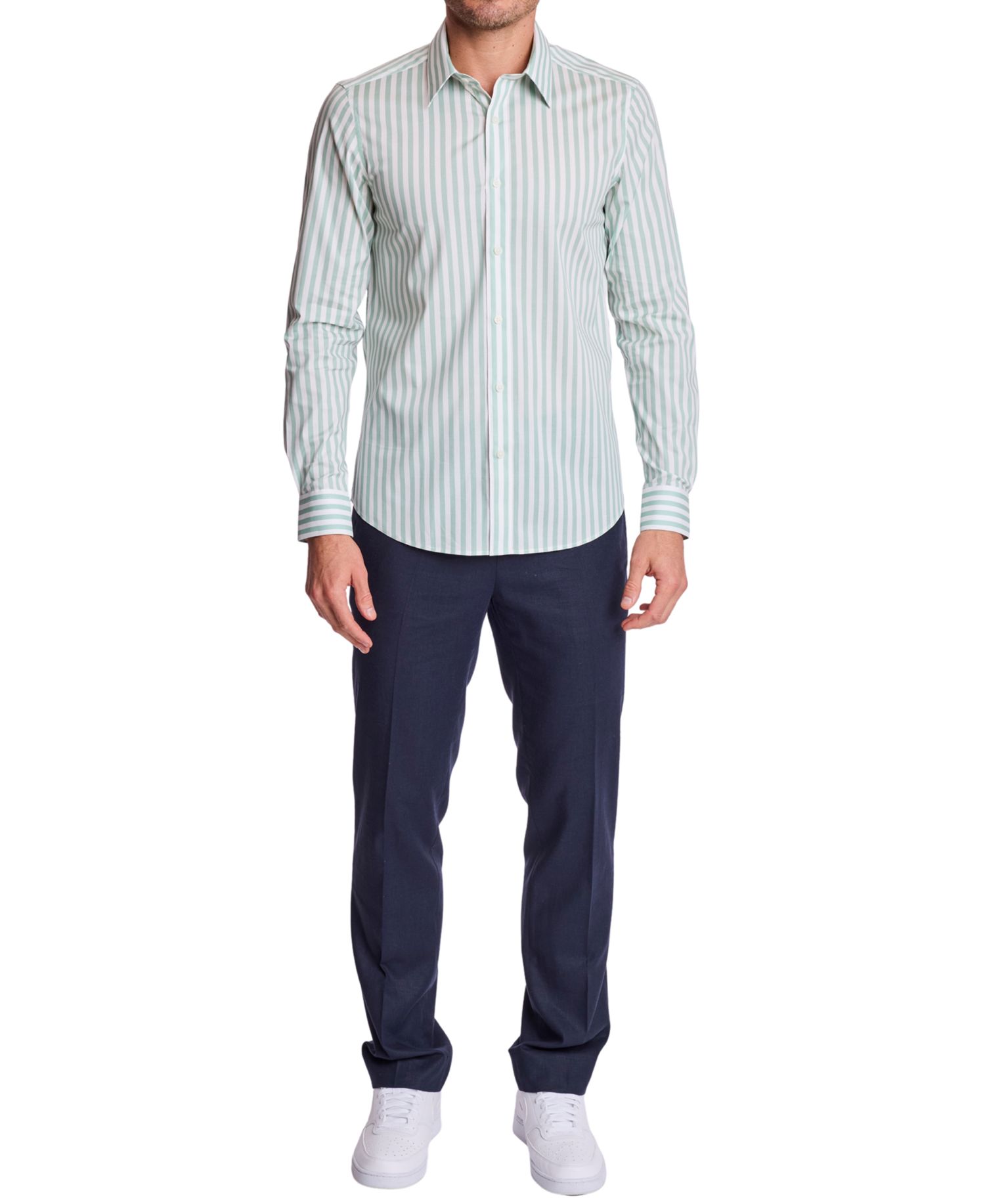 Men's Striped Slim-Fit Shirt