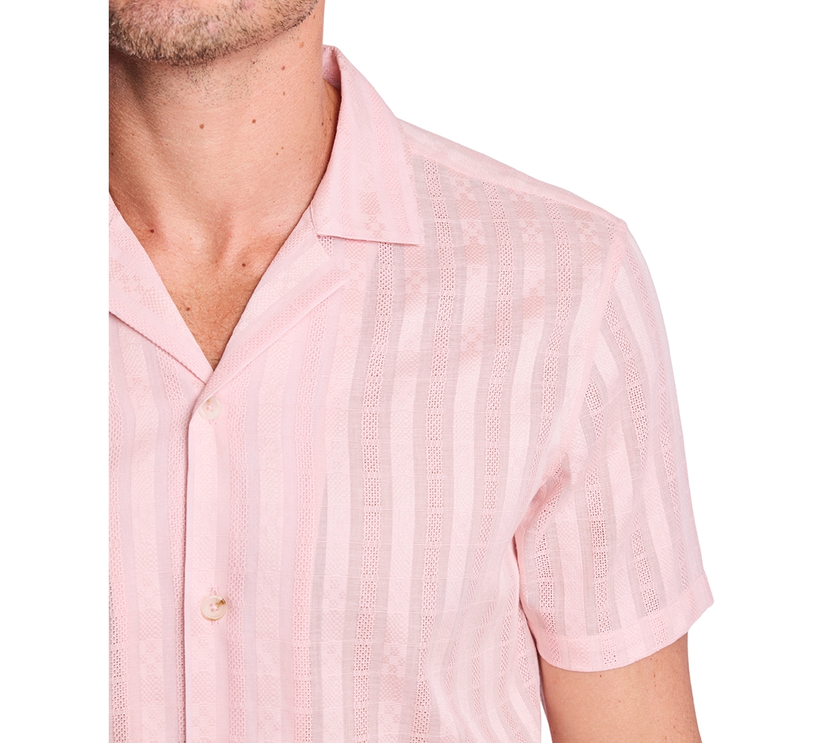 Paisley & Gray Men's Striped Camp Collar Shirt