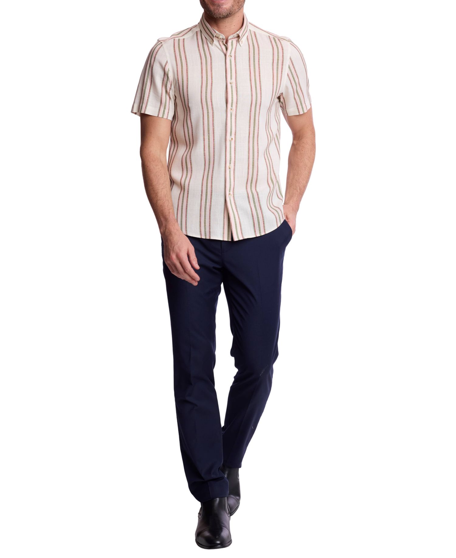 Men's Slim-Fit Collared Shirt