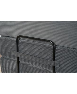 Convertible Corduroy Sleeper Sofa Bed with Pillow