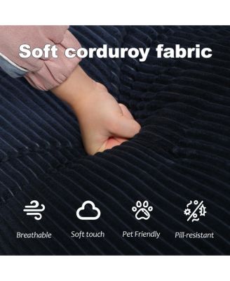 Streamdale Compression Human Dog Sofa Bed for Adult & Pets, Modern Floor Couch w/ Pillow