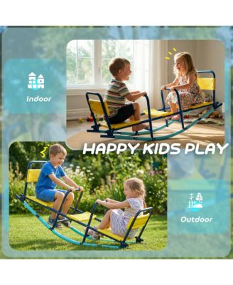 2 in 1 Teeter Totter Seesaw for Kids Age 3-8 for Indoor Outdoor