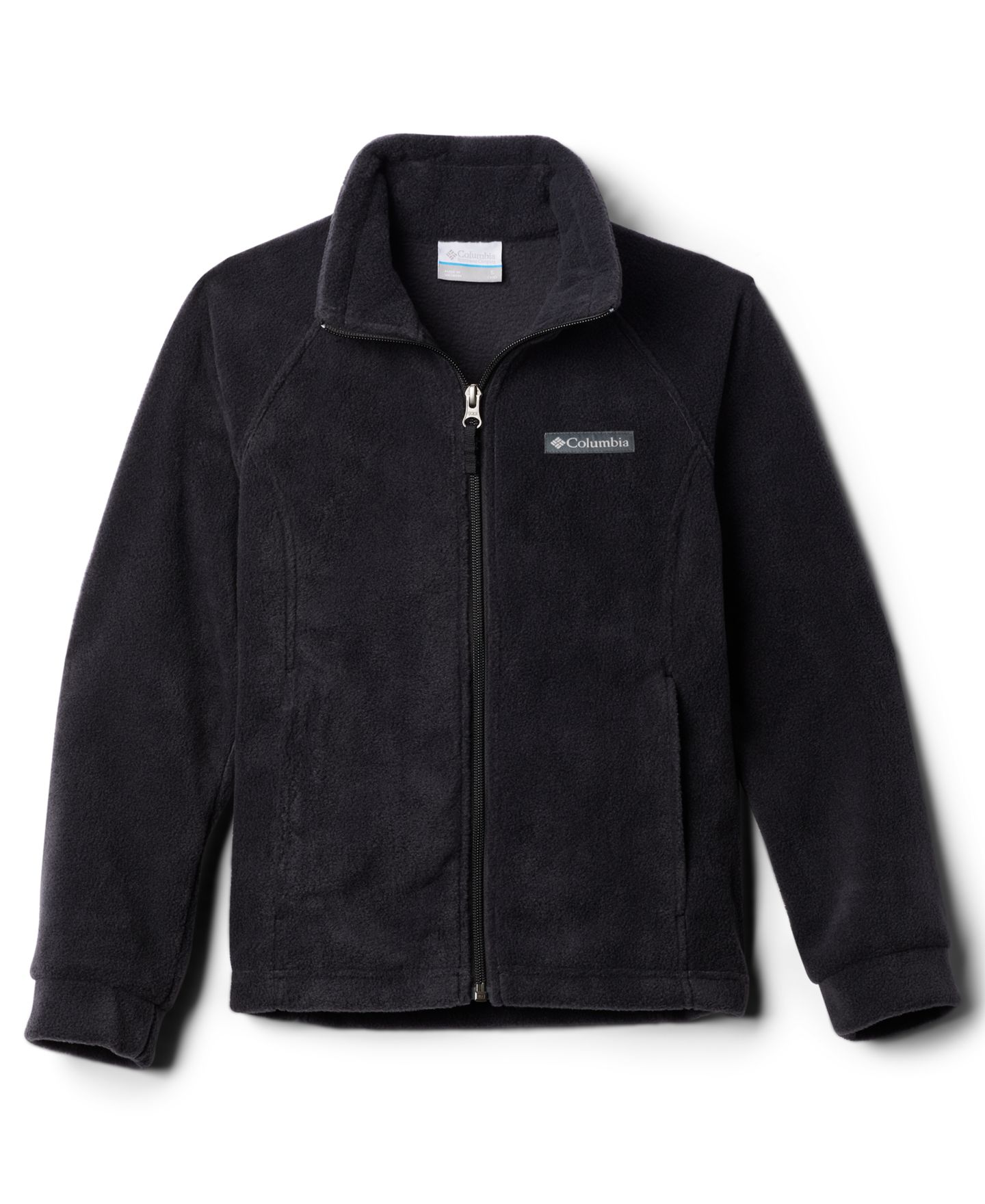 Куртка Columbia Girls' 7-18 Benton Springs Full-Zip Fleece, цвет: Чёрный — фото 1