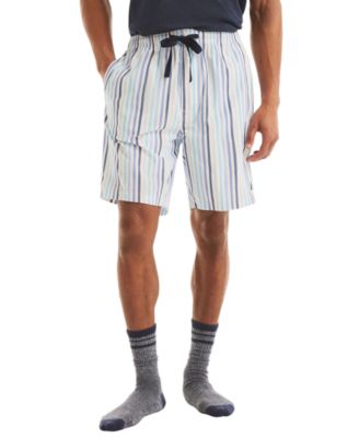 Men's Elastic Waistband Woven Pajama Shorts
