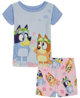 Girls' 2T-4T Short-Sleeve T-Shirt and Shorts, 2-Piece Set