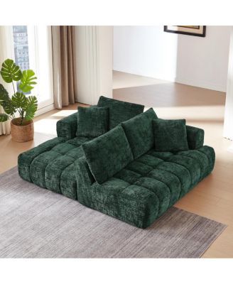 Chenille L-Shape Luxury Sectional Oversized Sofa, Minimalist Design, Comfy Sleeper Couch