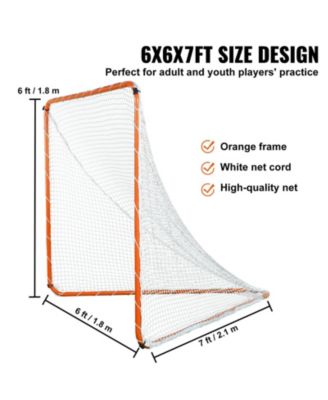 6 x 6 Ft Lacrosse Goal with Steel Frame and Carry Bag
