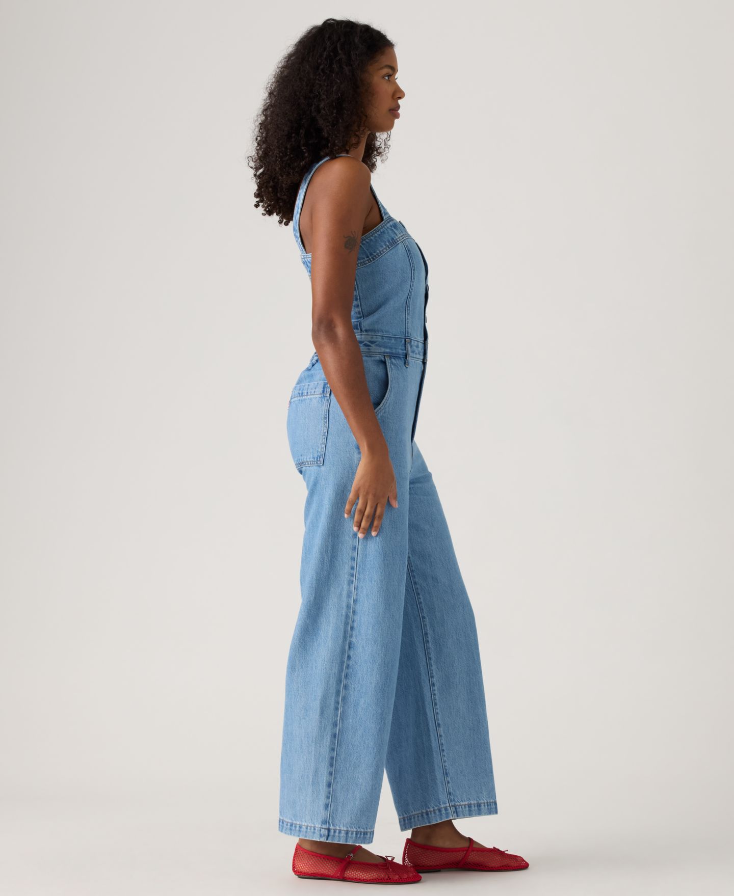 Женский комбинезон Levi's Drea Square Neck Button-Front Jumpsuit, цвет: I Will — фото 3