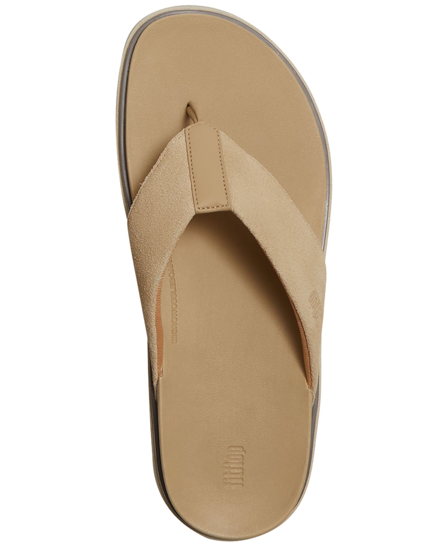 Мужские сандалии FitFlop Slip-On Flip-Flop, цвет: Выцветший песочный — фото 3