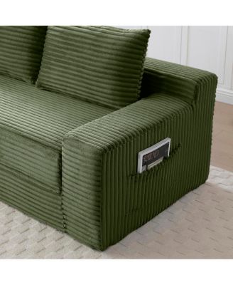 Streamdale  Furniture Memory Foam Cloud Loveseat Sofa, 2-in-1 Convertible Folding Couch Bed