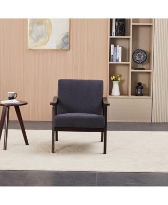 Modern medieval-inspired armchair with high back