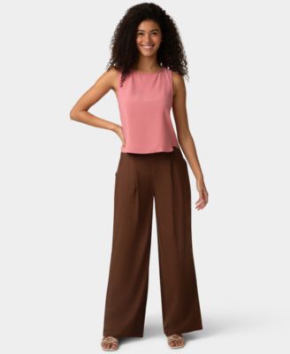 Women's Coastal Linen Palazzo Sleepwear Pant