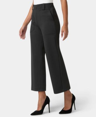 Women's Textured Cropped Wide-Leg Sleepwear Pant