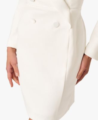 Women's Tuxedo Long Sleeve Sheath Dress