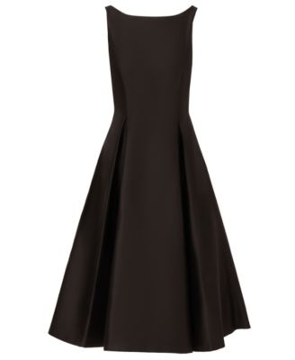Women's Boat-Neck Fit & Flare Midi Dress