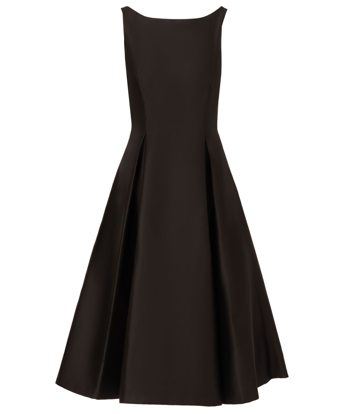 Женское платье Adrianna Papell Boat-Neck Fit & Flare Midi, цвет: Чёрный — фото 6