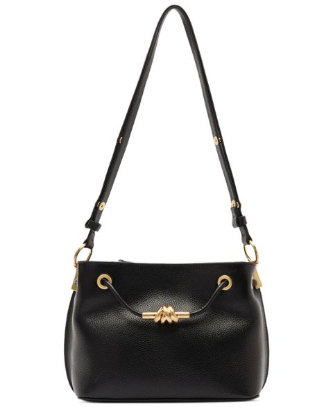 Женская сумка Arezzo Daphne Small Leather Crossbody Handbag, цвет: Чёрный