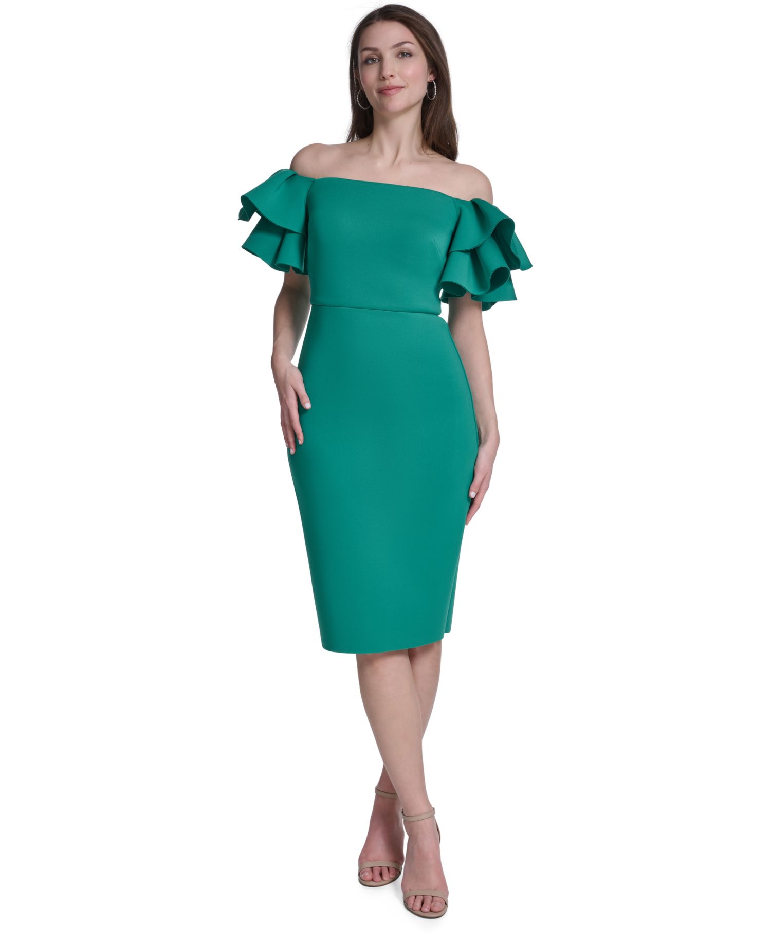 Women's Off-The-Shoulder Sheath Dress