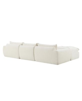 116" Fully Compressed Sofa - No Assembly Chenille
