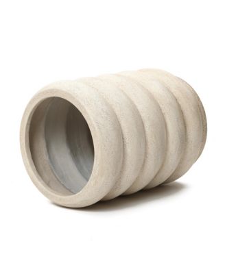 23" Tall Planter Pot, Beige Large Plant Pot with Drainage Hole and Rubber Plug, Modern Floor Pot for Plants for Home Garden Patio