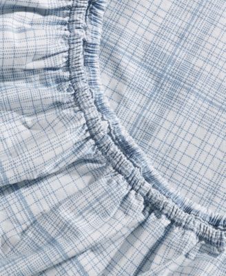 Printed Washed 200-Thread Count Cotton Percale 4-Pc. Sheet Set, Queen