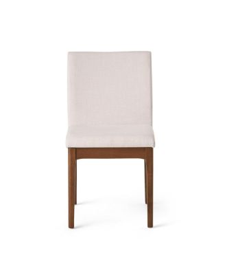 5-Piece Dining Table Set with Solid Wood Table and 4 Upholstered Chairs