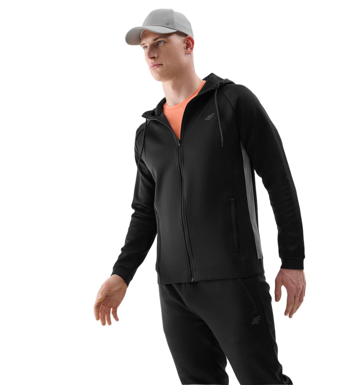 Men's Zipped Hooded Quick-Drying Training Sweatshirt