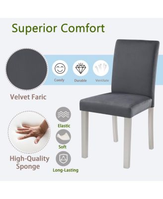 Dining Chairs Set of 4, Kitchen Chair with Padded Seat