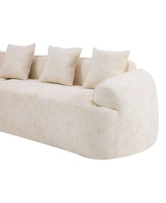Chenille L-Shaped Sofa - Soft, Durable, Space-Saving Design