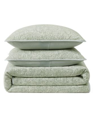 Caicos Isle Cotton Reversible 3-Pc. Quilt Set, Full/Queen