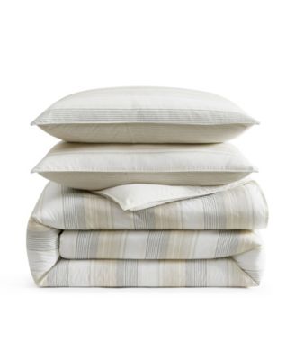 Canal Island Stripe Cotton 3-Pc. Comforter Set, Full/Queen
