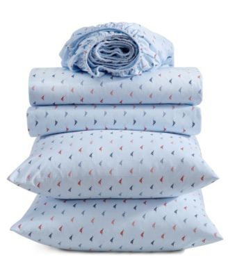 Iconic Marlin 200-Thread Count Washed Cotton 4-Pc. Sheet Set, Queen