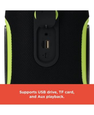 40W IPX5 Live Sound Portable Speaker  Black and Green