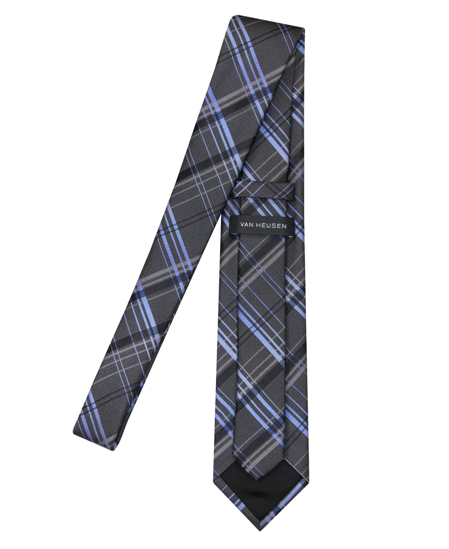 Мужской галстук Steve Harvey Van Heusen в клетку, цвет: Чёрный — фото 3