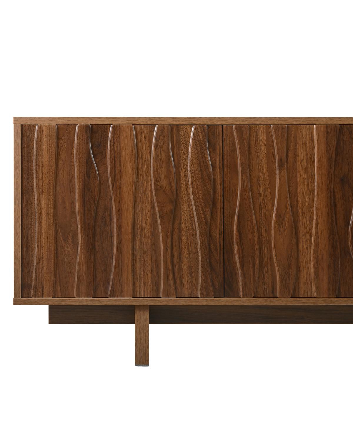 Streamdale Furniture Retro Wood Grain Tv Stand for TVs up to 75", Rustic Media Console