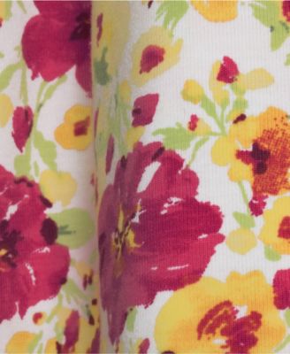 Plus Size Knit 2 Piece Pajama Set - Short Sleeve Top and Shorts