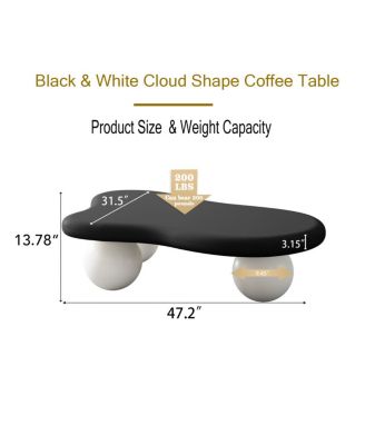 Cloud Coffee Table, Top, Legs