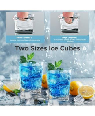 Countertop Ice Maker, 33 lbs/Day, 6-Min Cycle, Scoop and Basket