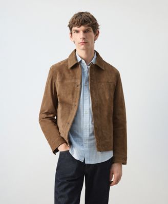 Men's Leather Pockets Jacket