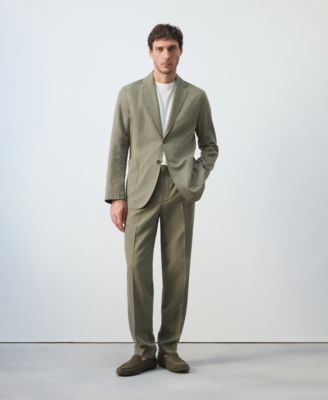 Men's Linen-Lyocell Blend Slim-Fit Suit Blazer