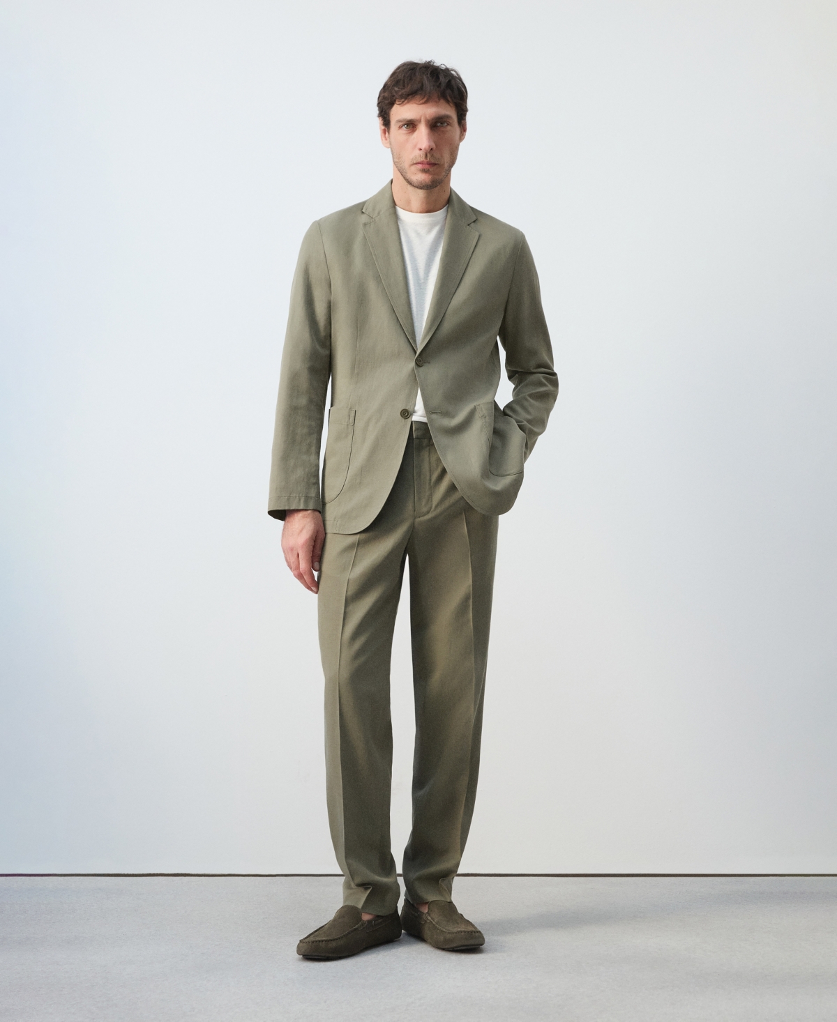 Mango Men's Linen-Lyocell Blend Slim-Fit Suit Blazer