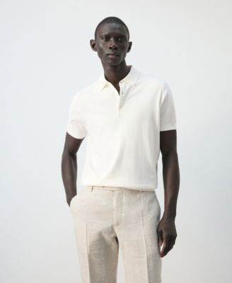 Men's Cotton Fine-Knit Polo Shirt