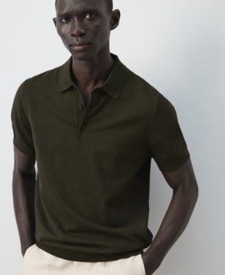 Men's Cotton Fine-Knit Polo Shirt