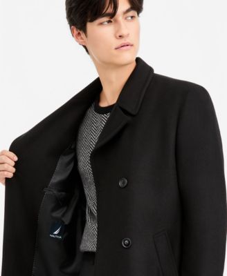 Nautica Men's Classic-Fit Double Breasted Wool Overcoat - Macy's
