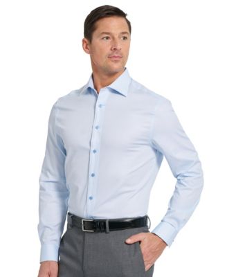 Men's Newbury Text Modern-Fit Dress Shirt